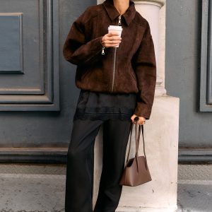 ABLACK CUPRO LACE PANT