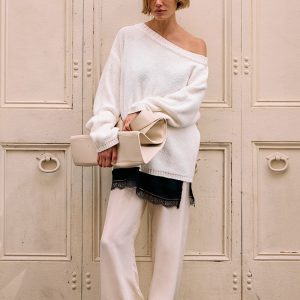 SANDSTONE CUPRO LACE PANT