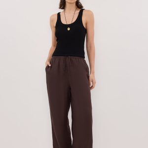 DARK CHOC RAMIE PANT