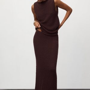 CHOC KNIT MIDI SKIRT